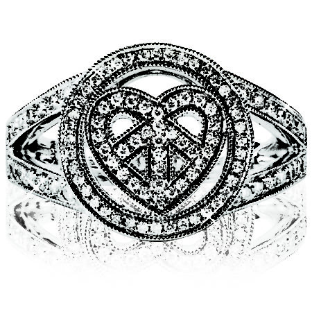 Circle Heart Ring