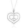 Double Heart in Heart Pendant