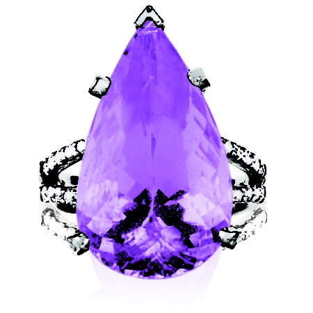 Kunzite Pear Shape Ring