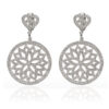 Lotus in one Circle Earrings