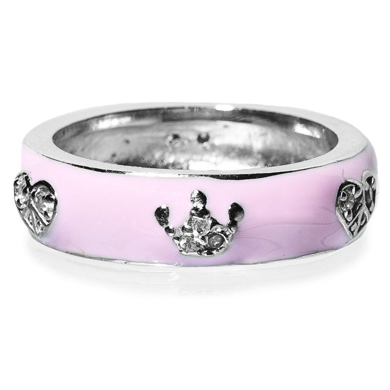 Pink Enamel Ring