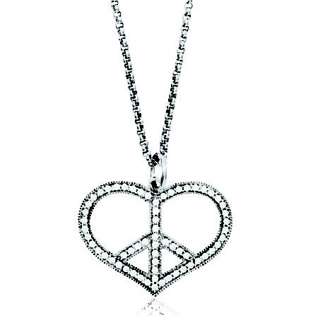 Large Heart/Peace Pendant