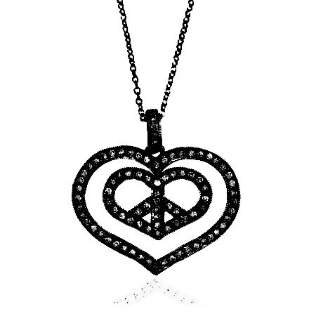 Small Double Heart in Heart Pendant