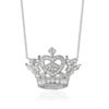 Small Royal Crown Heart Necklace