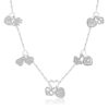Sterling Silver Necklace with Good Luck Charms 36”length