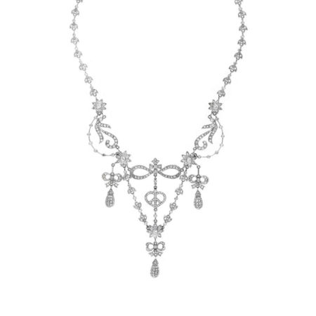 Lacey Victorian Drop Necklace