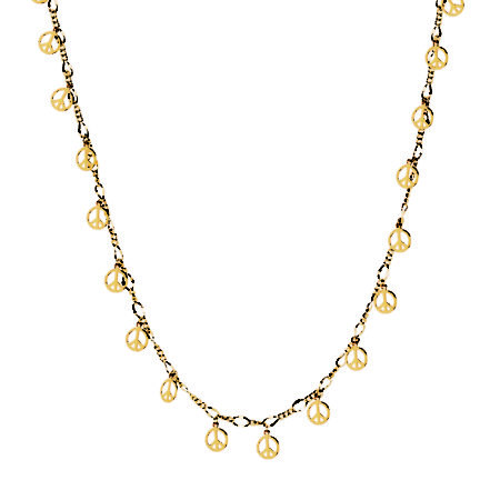 BPHCN- Peace/heart Necklace Gold